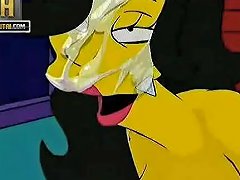 Simpsons Porn Threesome Sunporno Uncensored