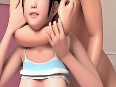 Attractive Cartoon Girlfriend Threesome