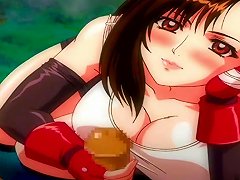 Final Fantasy Tifa Gives A Handjob And Performs Oral Sex