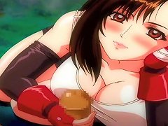 Final Fantasy Vii Tifa's Handjob Blowjob Boobjob